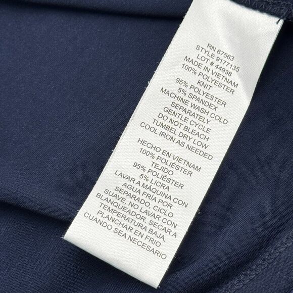 SLNY Women's Large Blue Floral Animal Print Silky High Low Sleeveless Midi Dress - Picture 5 of 9